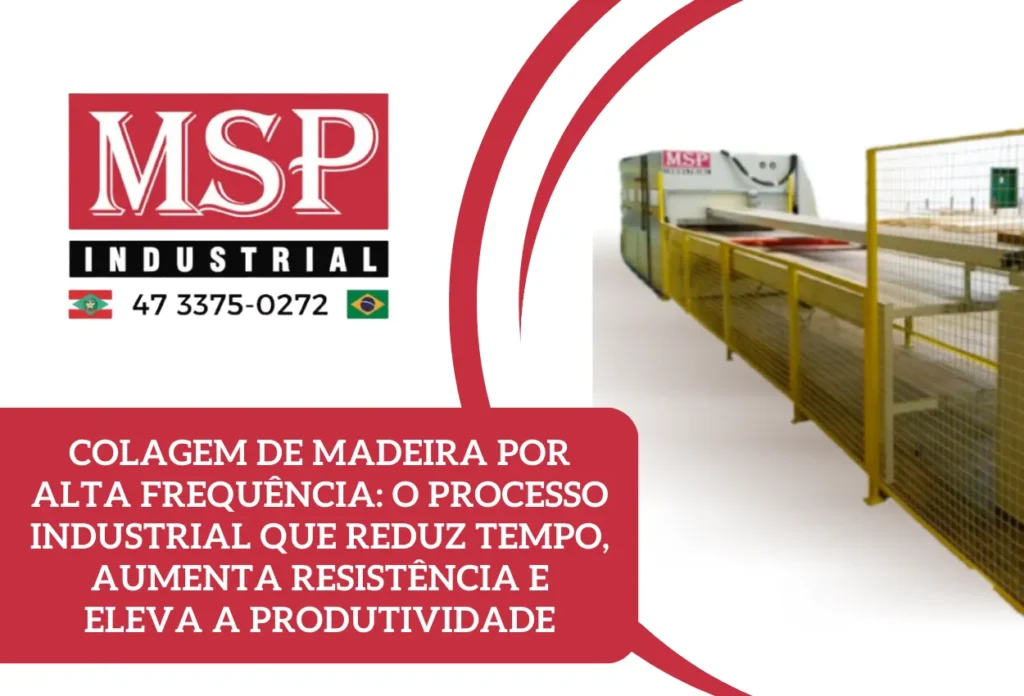 Imagem representando Máquina para colar madeira por radiofrequência em contexto real